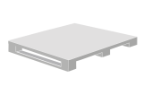 Demi-palette plastique 800x600 robuste multi-rotations