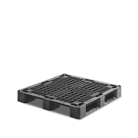 Palette plastique 1100 x 1100 ajourée semi-perdue pour logistique et export Palette plastique 1100 x 1100 ajourée semi-perdue pour logistique et export