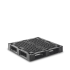 Palette plastique 1100 x 1100 ajourée semi-perdue pour logistique et export Palette plastique 1100 x 1100 ajourée semi-perdue pour logistique et export