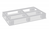 Palette plastique 1140 x 1140 one-way pour containers maritimes