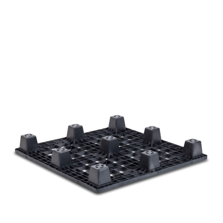 Palette plastique 1200 x 1200 perdue pour stockage de fûts Palette plastique 1200 x 1200 perdue pour stockage de fûts