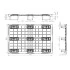 Palette plastique 1200 x 800 ajourée pour l'exportation Palette plastique 1200 x 800 ajourée pour l'exportation