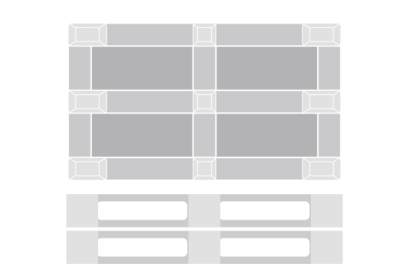 Palette plastique 1300 x 1100 lourde pour rotations limitées Palette plastique 1300 x 1100 lourde pour rotations limitées