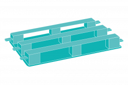 Palettes sur semelles renforcées