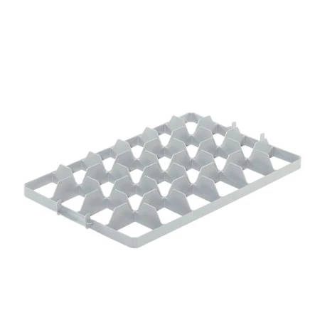 Casier à verres BASIC - 600 x 400 x H 171 mm pour 24 verres - ht. de verre  max. 143mm - Ø max. 85mm - Transoplastshop