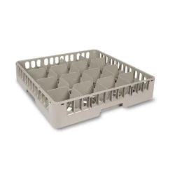 Panier lave vaisselle à verres économique compartimenté 500x500 mm