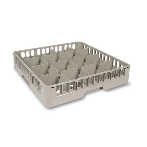 Panier lave vaisselle à verres économique compartimenté 500x500 mm Panier lave vaisselle à verres économique compartimenté 500x500 mm