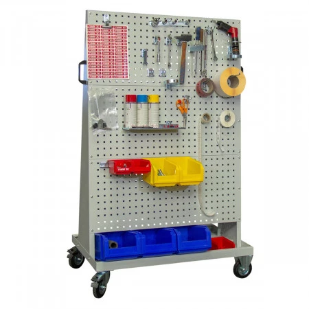 Chariot porte-outils à panneaux perforés vides Chariot porte-outils à panneaux perforés vides