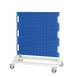 16917170 - Rack à Bacs Mobile H 1250 mm Double Face - 6 panneaux - Sans bacs - Bleu Gentiane RAL 5010 16917170 - Rack à Bacs Mobile H 1250 mm Double Face - 6 panneaux - Sans bacs - Bleu Gentiane RAL 5010