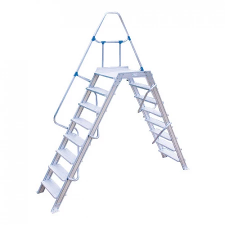 Passerelle double accès en aluminium 60° Passerelle double accès en aluminium 60°