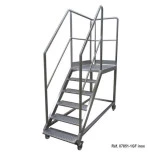 Passerelle mobile en inox 1 entrée Passerelle mobile en inox 1 entrée