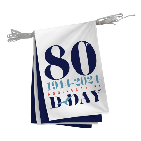 Guirlande en tissu Spéciale 80 ans D-Day
