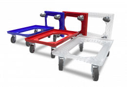 Plateau roulant porte-bacs 600 x 400 mm