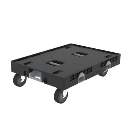 Plateau roulant plastique convertible Dolly Max pour bac 800 x 600 mm Plateau roulant plastique convertible Dolly Max pour bac 800 x 600 mm