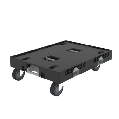 Plateau roulant plastique convertible Dolly Max pour bac 800 x 600 mm Plateau roulant plastique convertible Dolly Max pour bac 800 x 600 mm