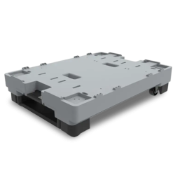 Plateau roulant plastique convertible Pally pour bac 800 x 600 mm