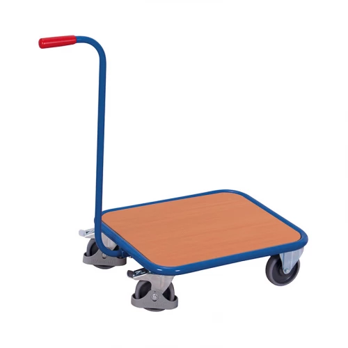 Plateau rectangulaire roulant col de cygne bois