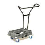 Chariot Dollyfix porte bac 600 x 400 roues caoutchouc Chariot Dollyfix porte bac 600 x 400 roues caoutchouc