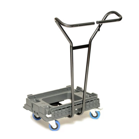 Chariot Dollyfix porte bac 600 x 400 roues caoutchouc Chariot Dollyfix porte bac 600 x 400 roues caoutchouc