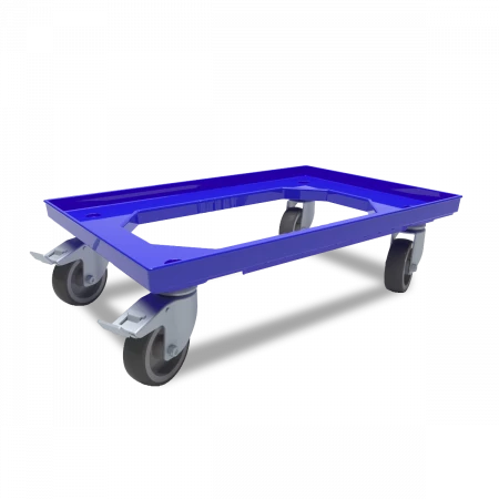 Plateforme Roulante Pour Bacs – Dimensions 61x41x16 Cm, Charge 250 Kg, En PPC – Idéale Cuisine, Entrepôt, Atelier