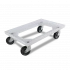 Plateau roulant porte-bacs 600 x 400 roues caoutchouc Plateau roulant porte-bacs 600 x 400 roues caoutchouc