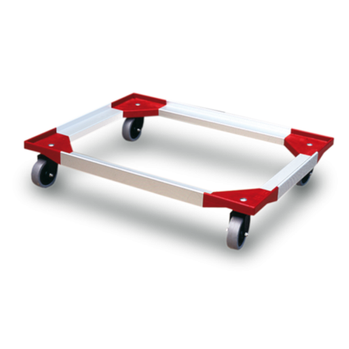 Plateau roulant porte-bacs 800 x 600 en ABS et aluminium