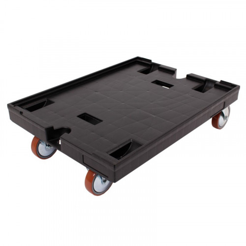 Plateau roulant porte-bacs 800 x 600 roues Desmopan