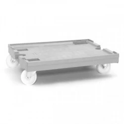 Plateau roulant porte-bacs 800 x 600 roues polyamide