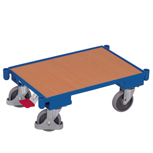 Plateau roulant modulaire avec plateau rebord 10 mm