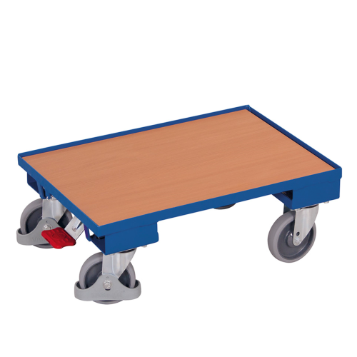 Plateau roulant modulaire Euro avec plateau rebord 10 mm