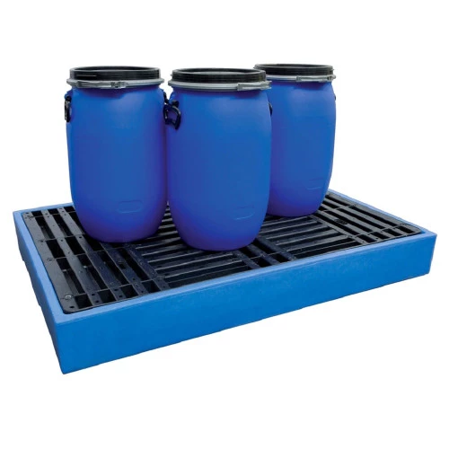 Plancher de rétention polyéthylène avec caillebotis - 130 litres