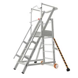 Plate-forme escalier mobile, 5 marches, hauteur de travail de 3,1 m, TUBESCA COMABI. Plate-forme escalier mobile, 5 marches, hauteur de travail de 3,1 m, TUBESCA COMABI.