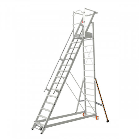 Plate-forme en aluminium TUBESCA COMABI, garantie 5 ans, 15 marches, hauteur de travail maximale de 5,26 m. Plate-forme en aluminium TUBESCA COMABI, garantie 5 ans, 15 marches, hauteur de travail maximale de 5,26 m.