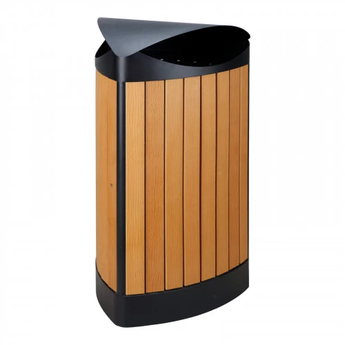Poubelle extérieure avec couvercle 60L