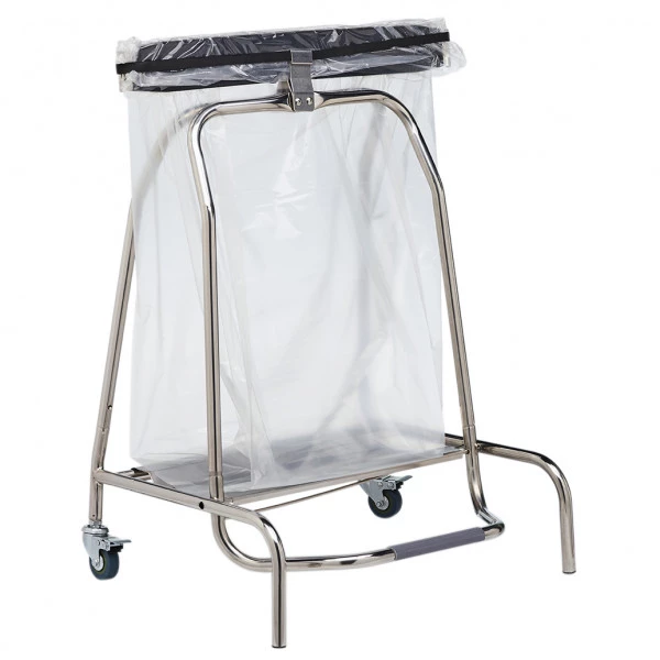 Option porte-sac intégré pour poubelle inox 25L 