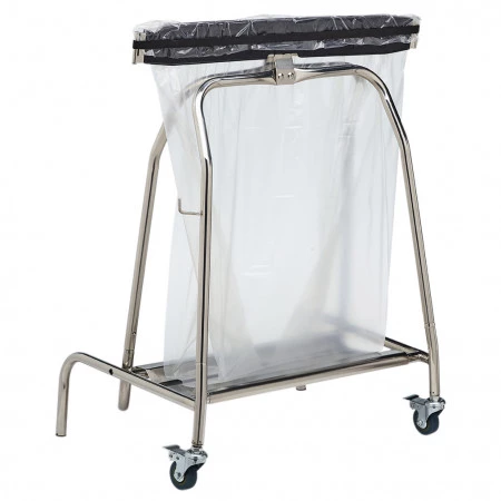 Support sac-poubelle inox à pédale Support sac-poubelle inox à pédale
