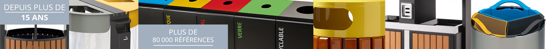 Gammes Poubelles de tri sélectif