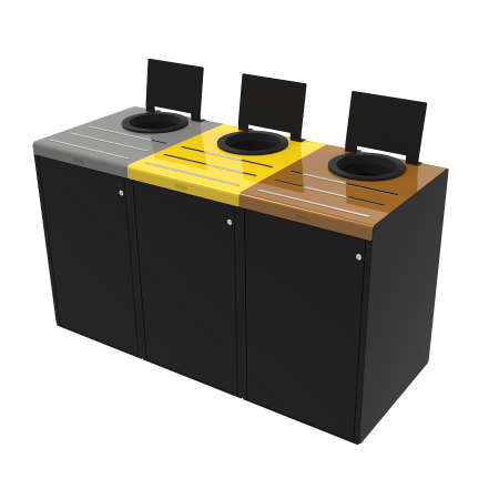 Poubelle De Tri Selectif Pour La Restauration Poubelles De Tri Selectif Axess Industries
