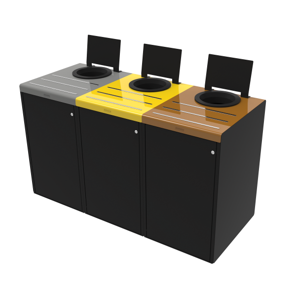 Poubelle de tri sélectif pour la restauration Poubelles de tri