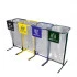 Support sac poubelle Rossignol sur pieds ou roulettes 110L Support sac poubelle Rossignol sur pieds ou roulettes 110L