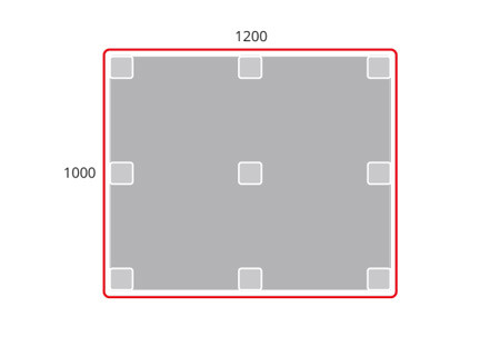 Palette plastique 1200 x 1000