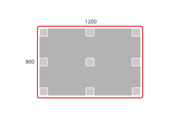 Palette plastique 1200 x 800