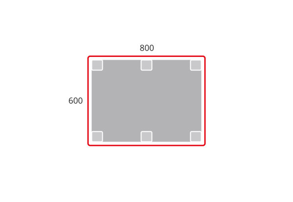 Palette plastique 800 x 600