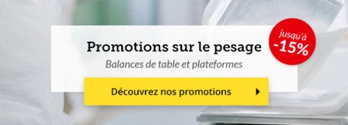 Promotions sur les balances de table et plateformes