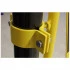 Barrière extensible à fixation murale avec roues Barrière extensible à fixation murale avec roues