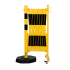 Barrière extensible avec socle mobile Barrière extensible avec socle mobile