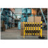 Barrière extensible avec socle mobile Barrière extensible avec socle mobile