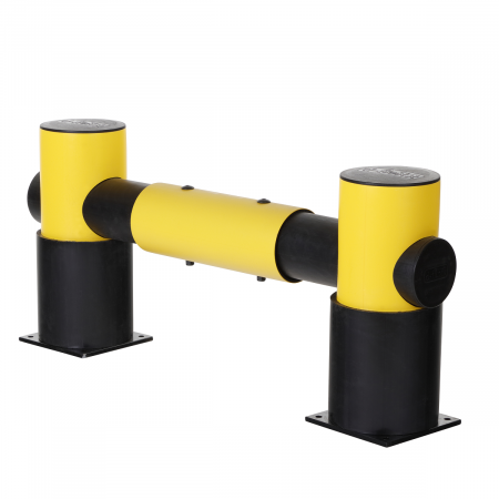 Barrière absorbeur de chocs en polyéthylène. Longueur 1100 mm. Hauteur 516 mm Barrière absorbeur de chocs en polyéthylène. Longueur 1100 mm. Hauteur 516 mm