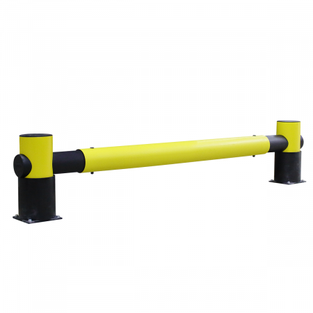 Barrière absorbeur de chocs en polyéthylène. Coloris jaune et noir pour une très bonne visibilité Barrière absorbeur de chocs en polyéthylène. Coloris jaune et noir pour une très bonne visibilité