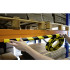 Rouleau de protection de rayonnage jaune et noire facile à poser avec l'adhésif double fac Rouleau de protection de rayonnage jaune et noire facile à poser avec l'adhésif double fac